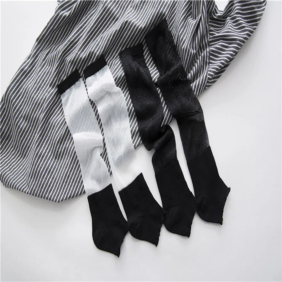 [COSPLACOOL]New Spring and summer Solid color Sexy lady Leg heap socks Breathable Small mesh women socks fishnet meias