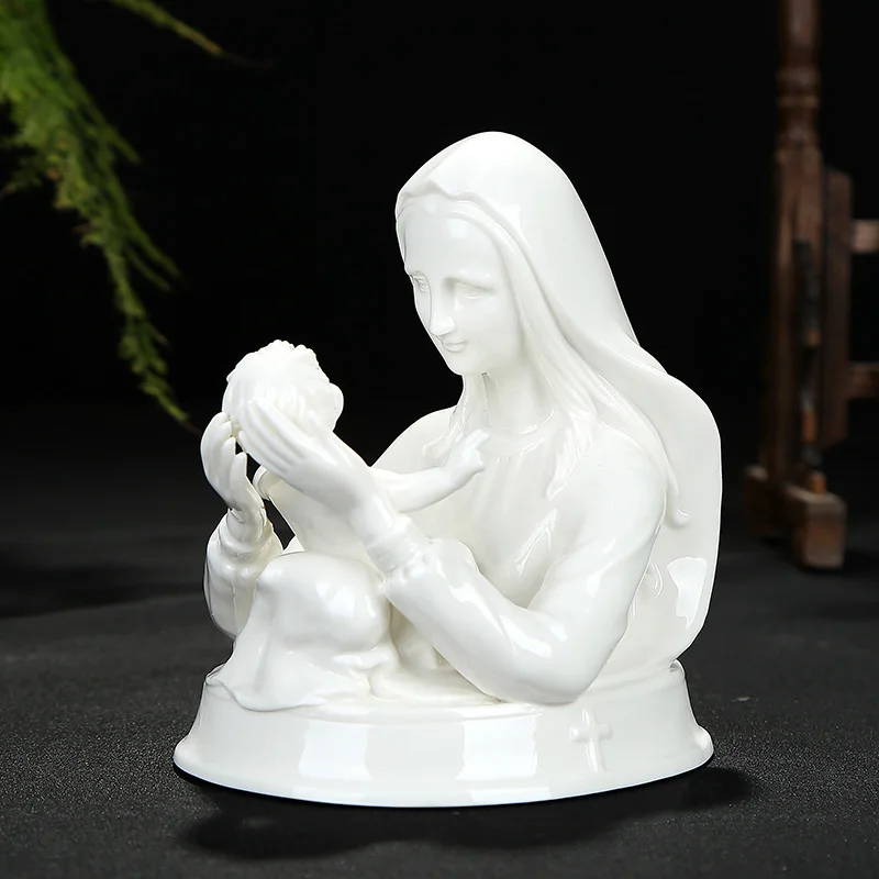 Vintage Porcelain Mary Madonna Beautiful Mother of Jesus Figurine