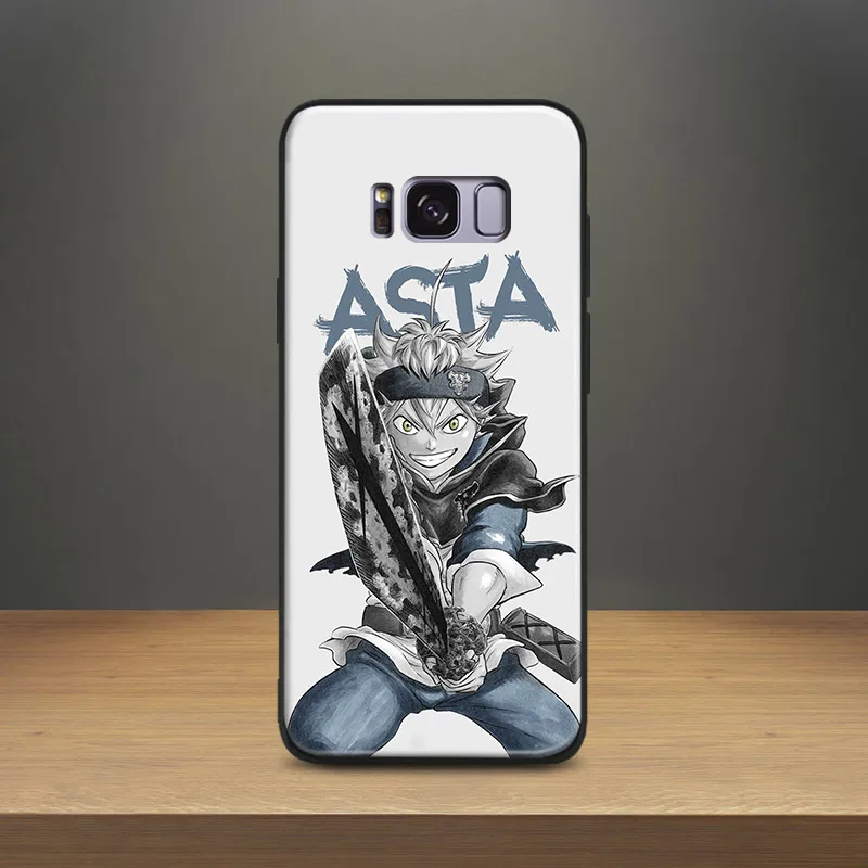 

Asta Black Clover Anime Coque TPU Soft Silicone Phone Case Shell Cover For Samsung S7 Edge S8 S9 Plus Note 8 9
