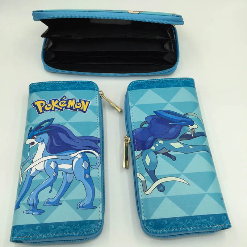 

Anime Pokemon Suicune Multifunction Long Wallet/Pocket Monster Cell Phone Clutch Purse/Portable Cash Purse(PHWA_20)