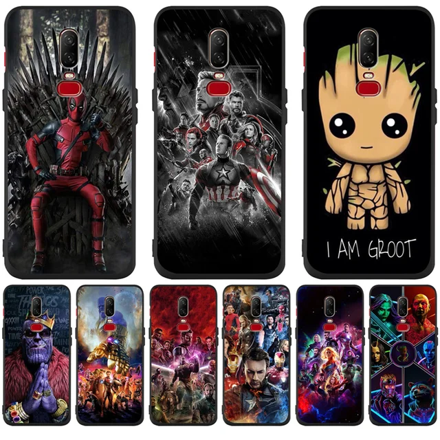 US $1.08 Luxury Cute Marvel Avengers Groot For One plus 5 One plus 5T One plus 6 One plus 6T phone Case Cove