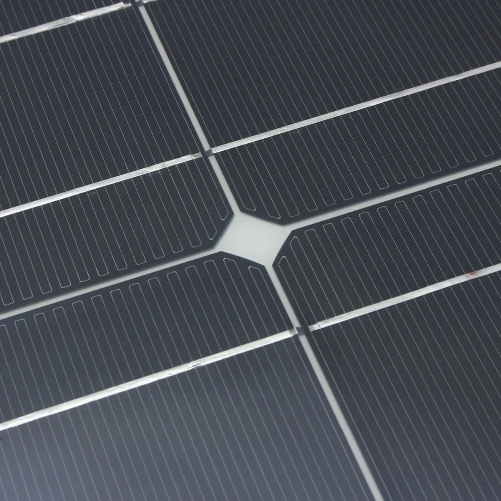Гибкая солнечная панель 100 Вт pv модуль Китай 1000 18 в для 12 В батареи полугибкая