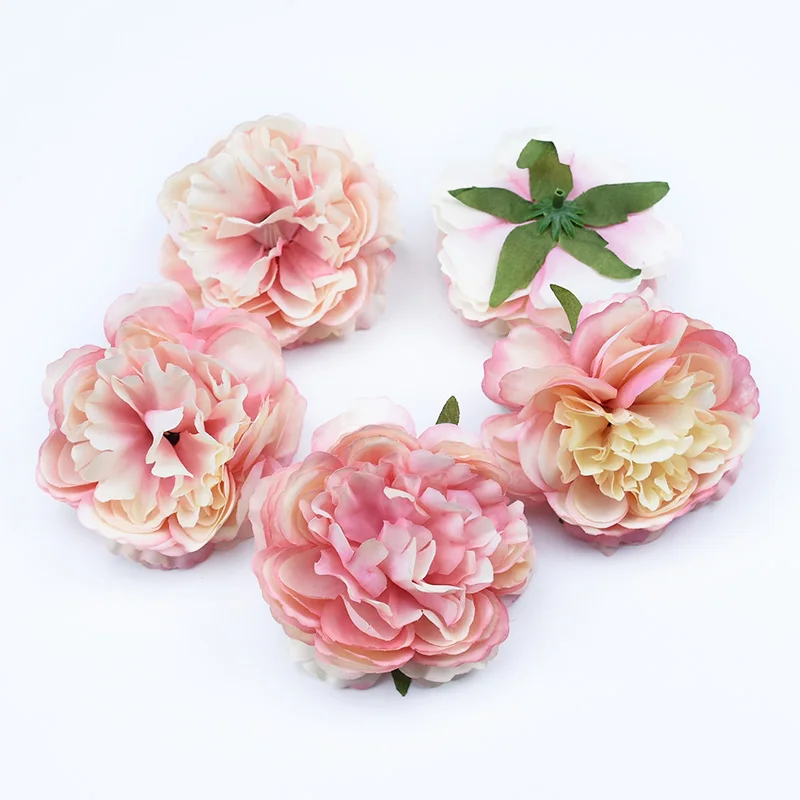 10pcs Silk peony flowers for scrapbook wedding flower wall bridal accessories clearance christmas home decor artificial flowers