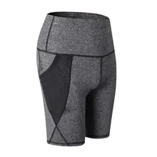 Летняя женская с высокой талией для йоги короткая коррекция талии тренировочная Спортивная одежда для бега женские леггинсы для спортзала одежда для бега