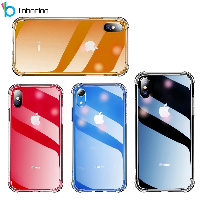 

Anti-shock Soft TPU Silicone Case For iPhone XS Max X XR 7 8 Plus 5 5s SE 6 6s Plus Case Cover AirBag GasBag Shockproof Gel Case