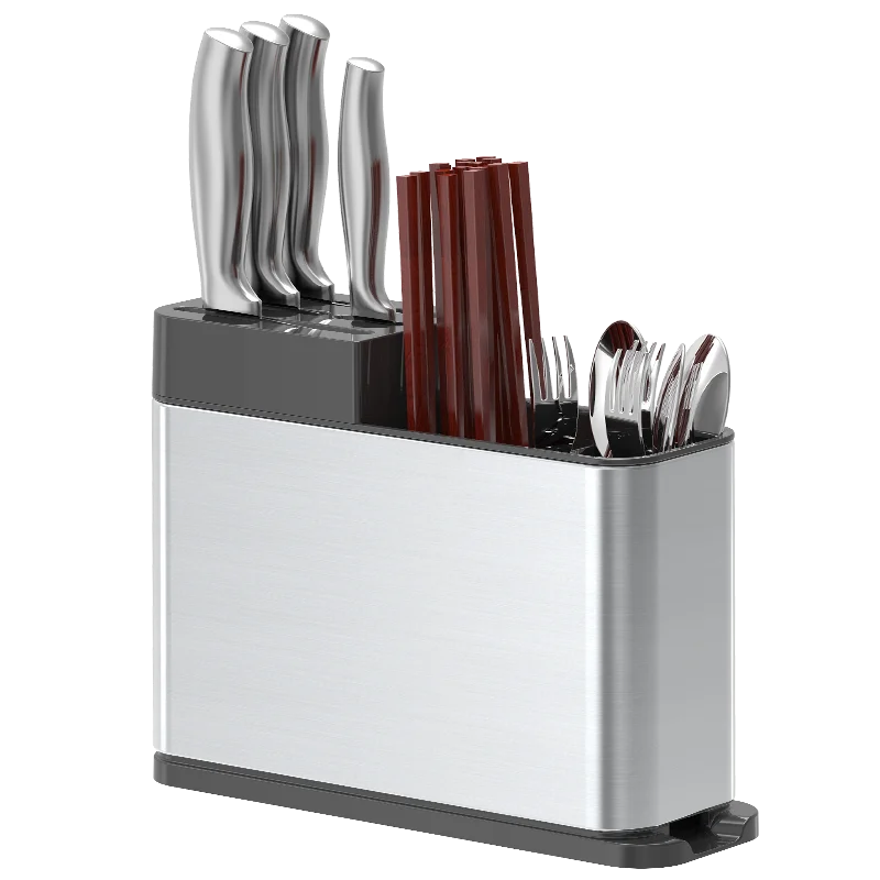 Stainless steel knife rack high quality chopstick cage fork shelves spoon holder reinforced kitchen supplies cutlery organizer