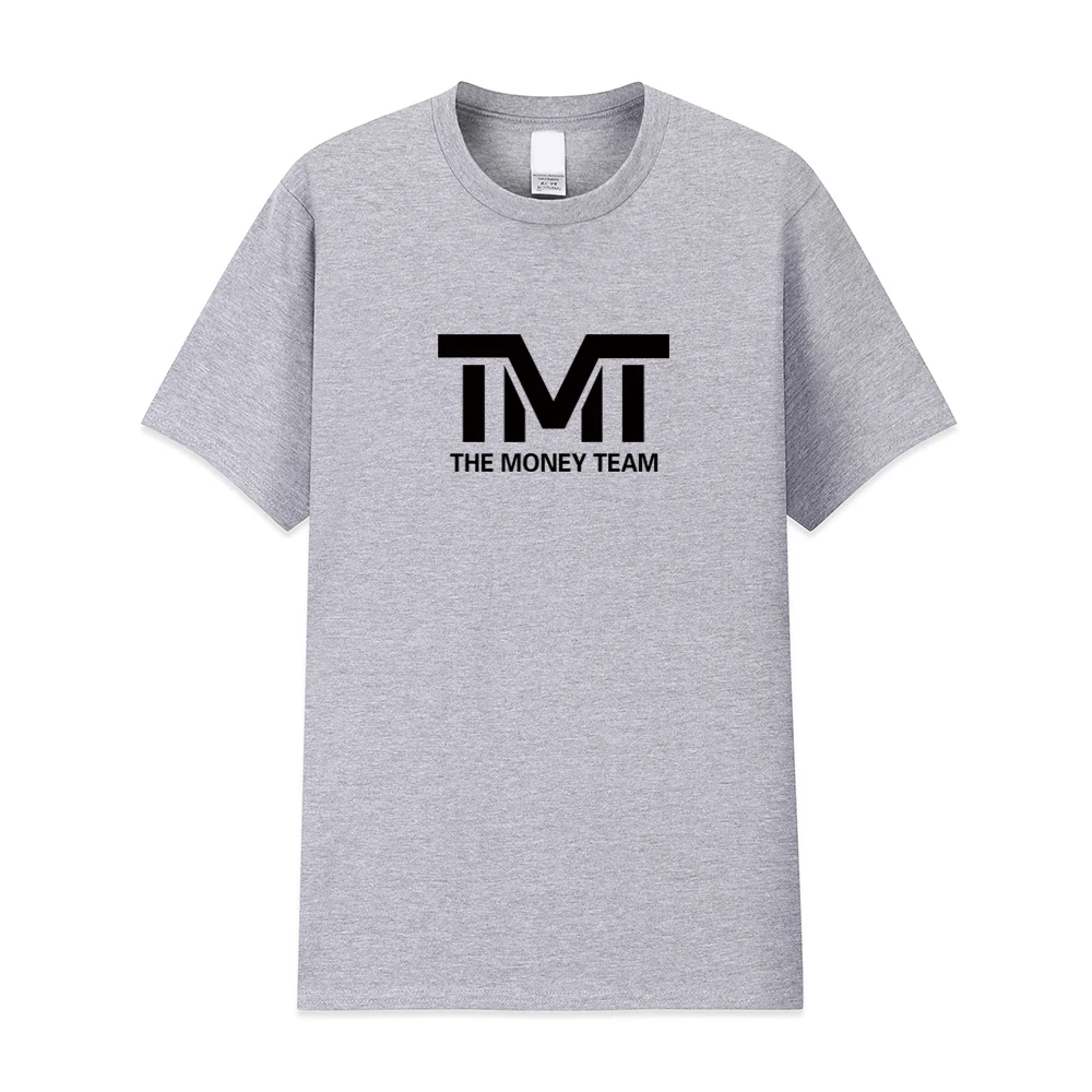 Мужские хлопковые футболки с коротким рукавом TMT The Money Team облегающие большого