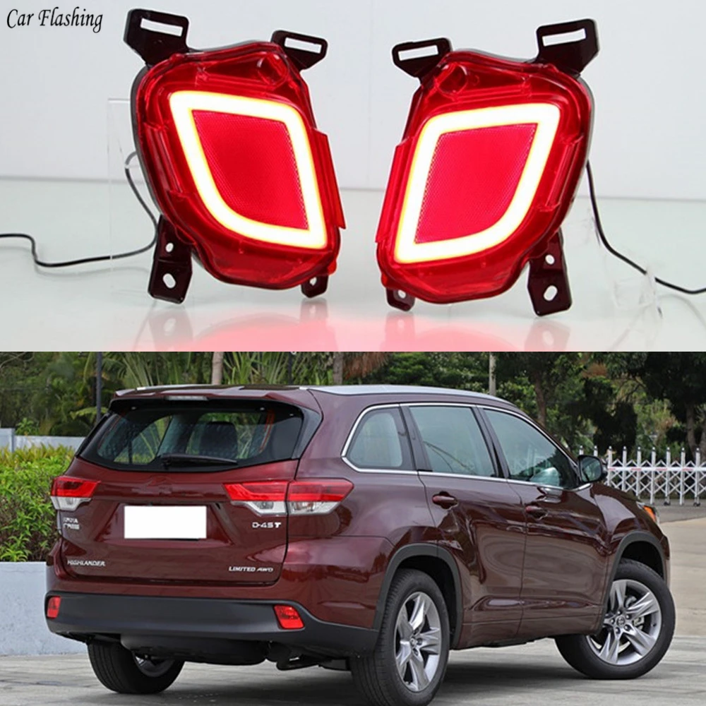 1 Set For Toyota Highlander Kluger Xu50 2014 2015 2016 2017 2018 Led