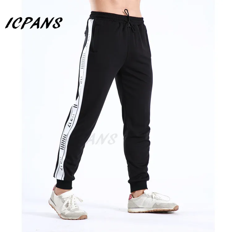 

ICPANS Sweatpants Cotton Bodybuilding Streetwear Elastic Jogger Pants Men hip hop Gyms Sweatpants Men Fitness Pants Runners 2019