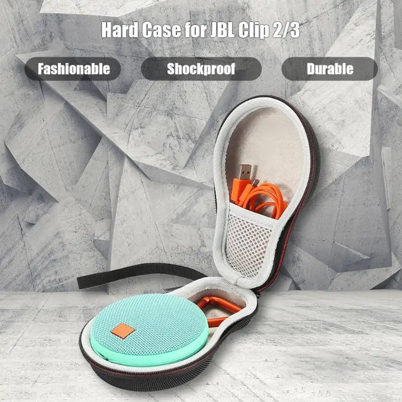 #*Cheap EVA Hard Shell hockproof Carrying Cover Durable Cases Bluetooth Speaker Handbag For JBL Clip 2 Clip 3 Semi waterproof S