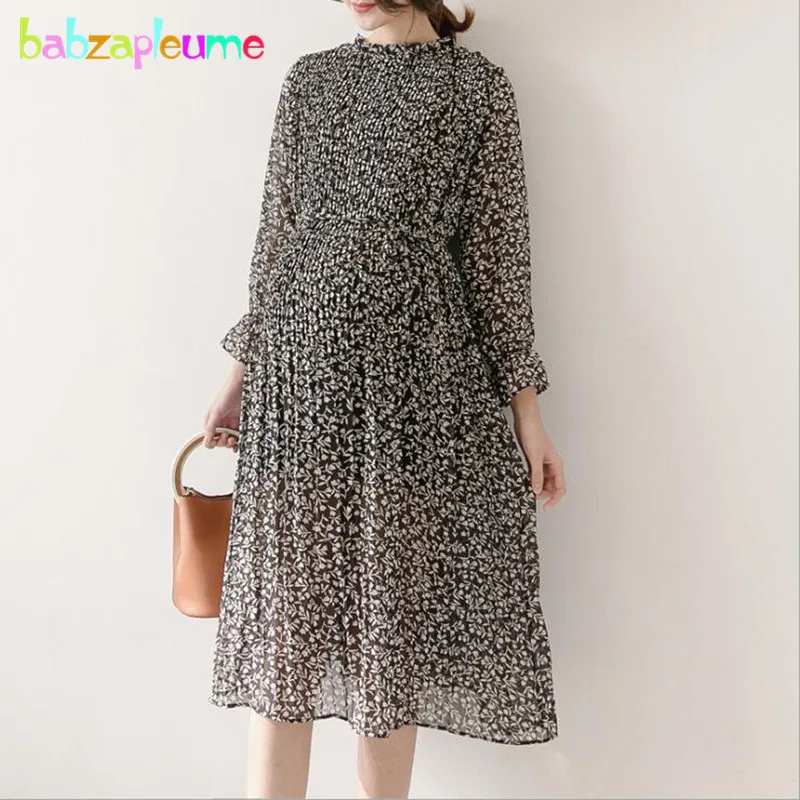 

2018 Spring Elegant Pregnancy Dresses For Pregnant Women Clothes Photography Loose Chiffon Plus Size Long Maternity Dress BC1465