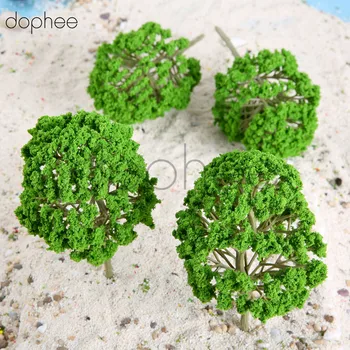 

dophee 5pcs 150mm Scenery Landscape Train Model Trees Scene Railway Railroad Wargame Layout 1:50 1:75