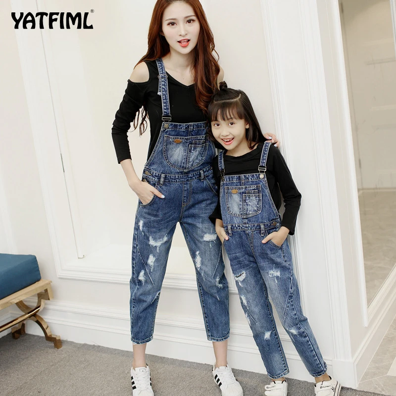 Mum Girl Overalls Mom Baby Girl Pants 