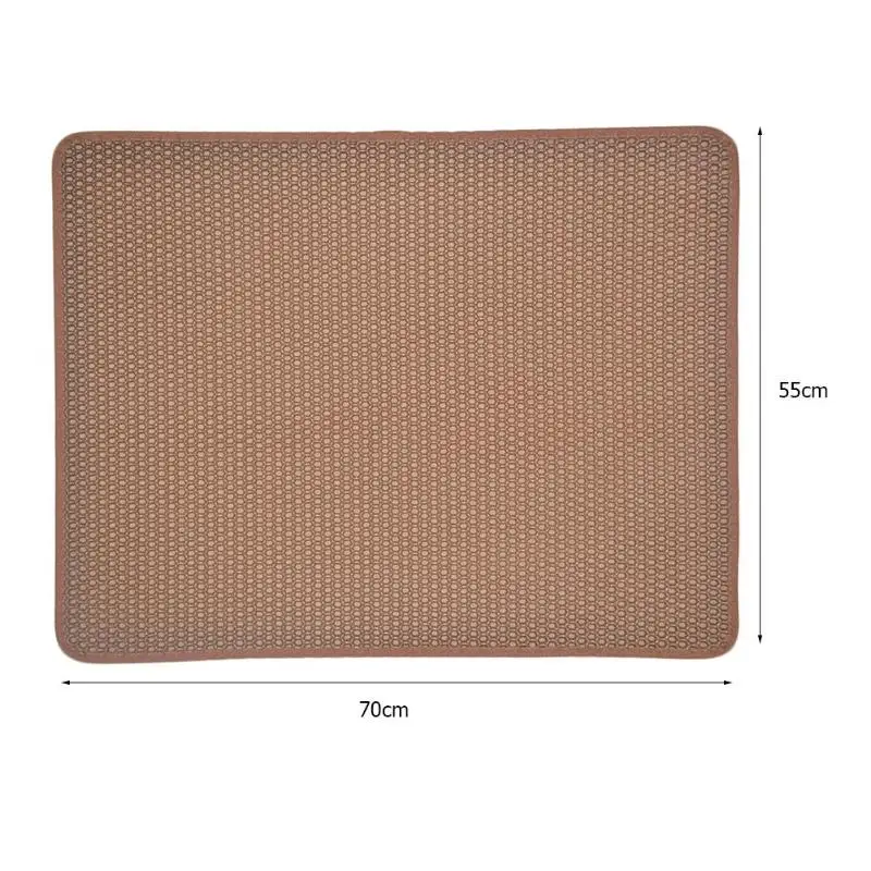Cat Litter Pad Waterproof EVA Double-Layer Kitty Litter Trapper Mat with Bottom Non-slip Puppy Cats Mat Floor Pets Supplies