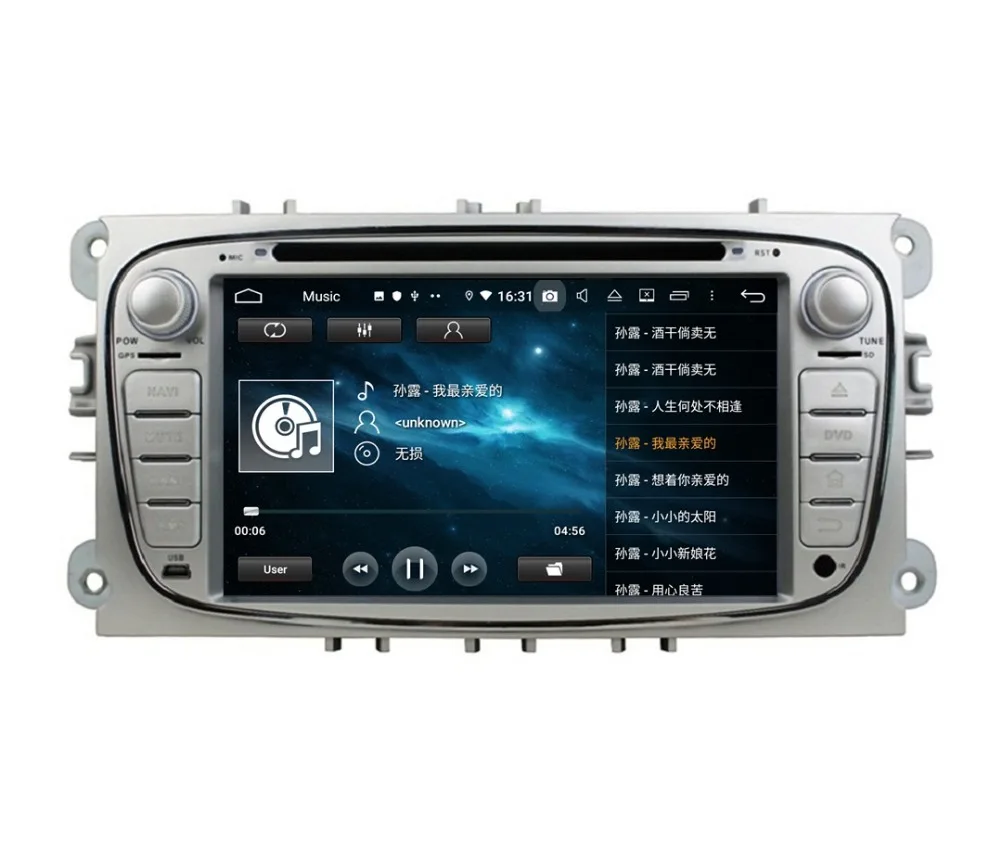 Sale DSP Android 9.0 Octa Core 2 din 7" Car DVD GPS for Ford Focus 2008-2010 RDS Radio 4GB RAM Bluetooth WIFI USB 32GB ROM 6