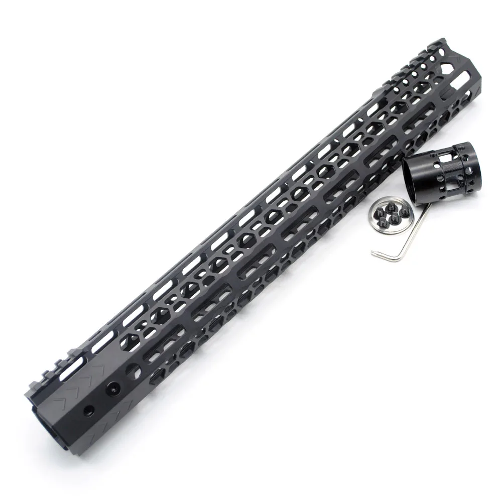 Aplus 15 ''дюймовый M-lok поручень сверхлегкий дизайн Picatinny Mount System_black color Fit. 223/5. 56 AR-15