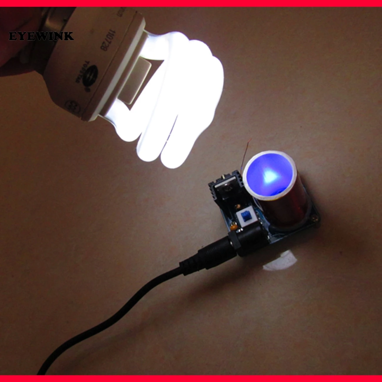 

New BD243 Mini Tesla Coil Kit Magic Props DIY Parts Empty Lights Technology Electronics