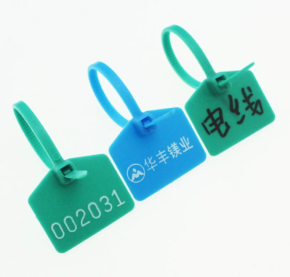 Plastic Tags, Double locked Nylon Labeling Tags Luggage Tags Writable