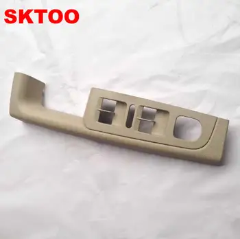 

SKTOO For Skoda Superb door handle front left door armrest box inner handle frame, the lifter switch box Beige