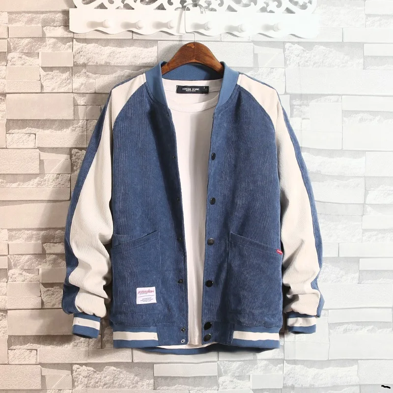 

Men's Autumn Korean Denim Jacket Casual Jacket Spring and Autumn Students Practice Handsome Baseball Clothes Fashion Men's Wear