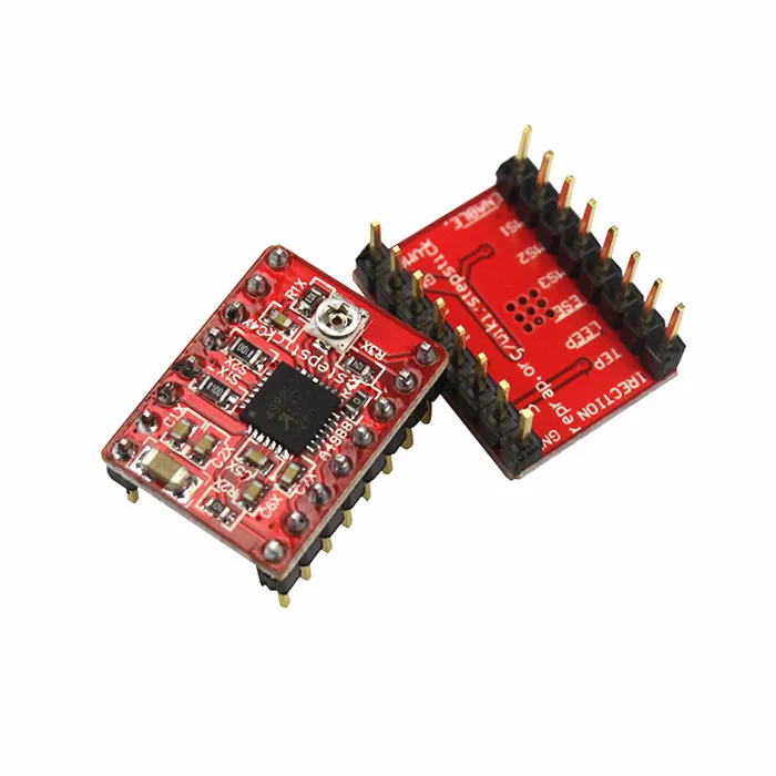 10 шт. модуль шагового двигателя Reprap A4988 с радиатором|Детали и аксессуары для