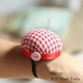 

Red Check Wrist Pin Cushion, 60mmW, Tailor, Students AA7742