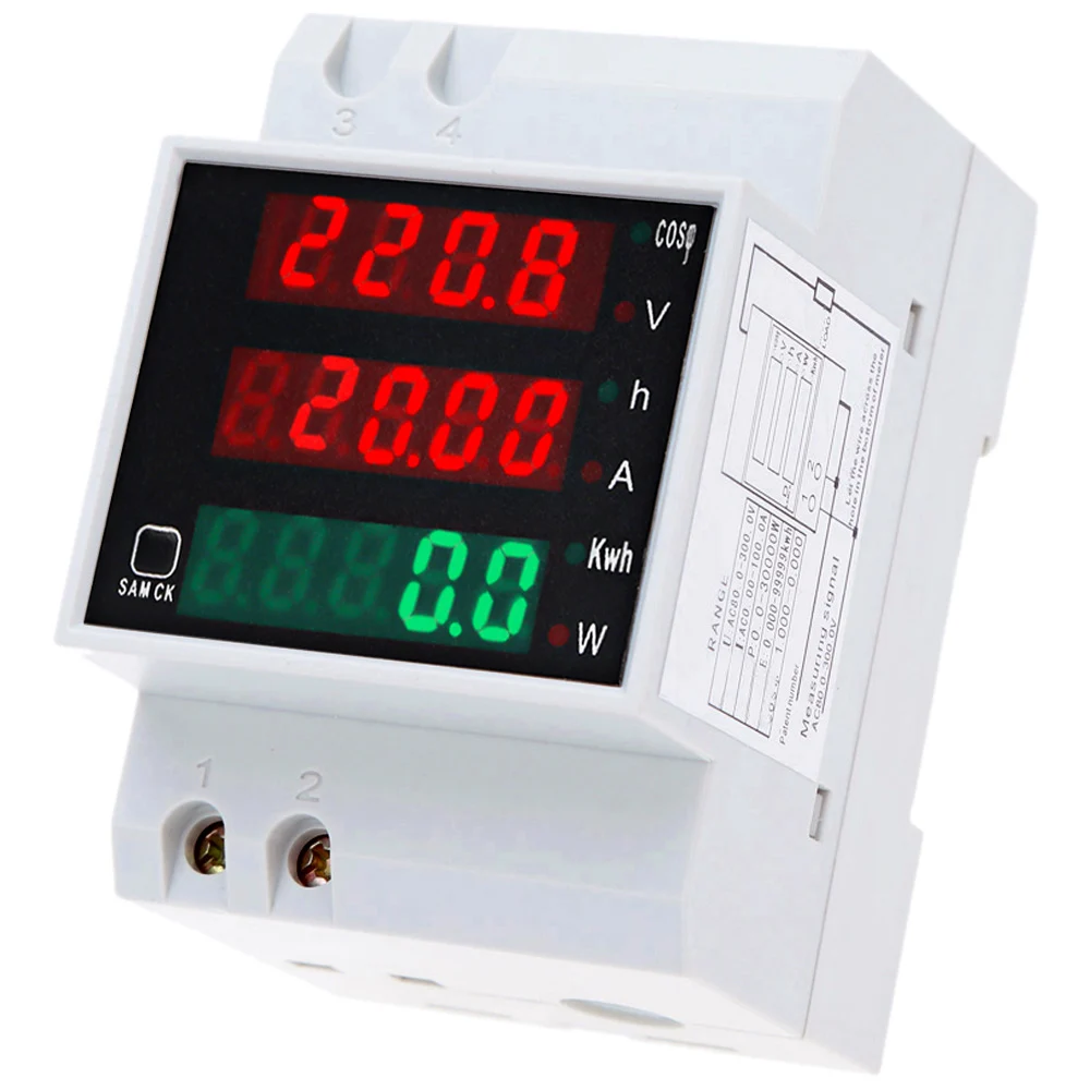 Цифровой вольтметр AC80 300V 100A Многофункциональный измеритель напряжения