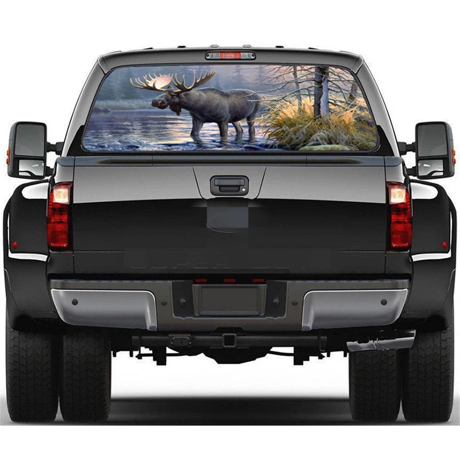 1 шт. 22 &quotx 65&quot заднего окна графическая наклейка лесные животные Moose на заднее