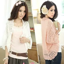 

New Summer cardigan thin sweater loose batwing sleeve air conditioning shirt sun protection shirt small cape female