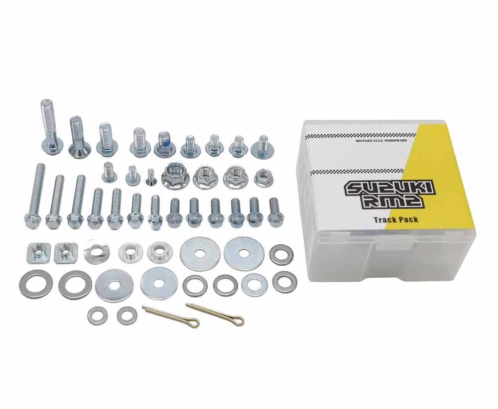

Motorcycle Hardware Tool Bag Bolt Track Pack Kit For Suzuki RM RMZ 125-450 factory style Motocross Dirt Pit Bike