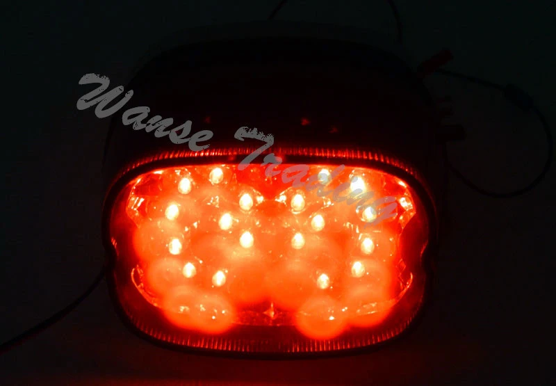 Waase задний тормоз поворотники Led Свет Прозрачный для Harley Dyna король дорог Elecra улица накладка на Sportster Fatboy XL FLHR flhrci FXD