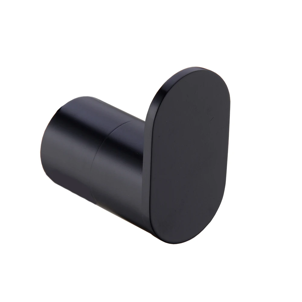 

New SUS304 Matte Black Bathroom coat hat clothes Towel Robe holder Rack hook