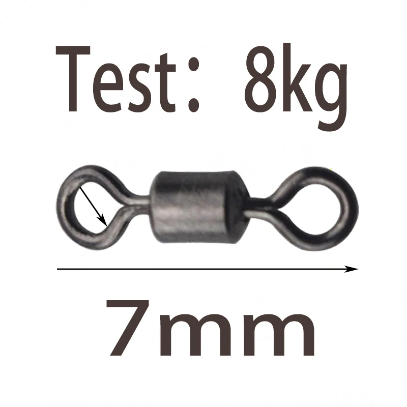 100 шт./лот 8 американских поворотных колец рыболовные снасти аксессуары отличный профессиональный разъем медный поворотный - Цвет: 12