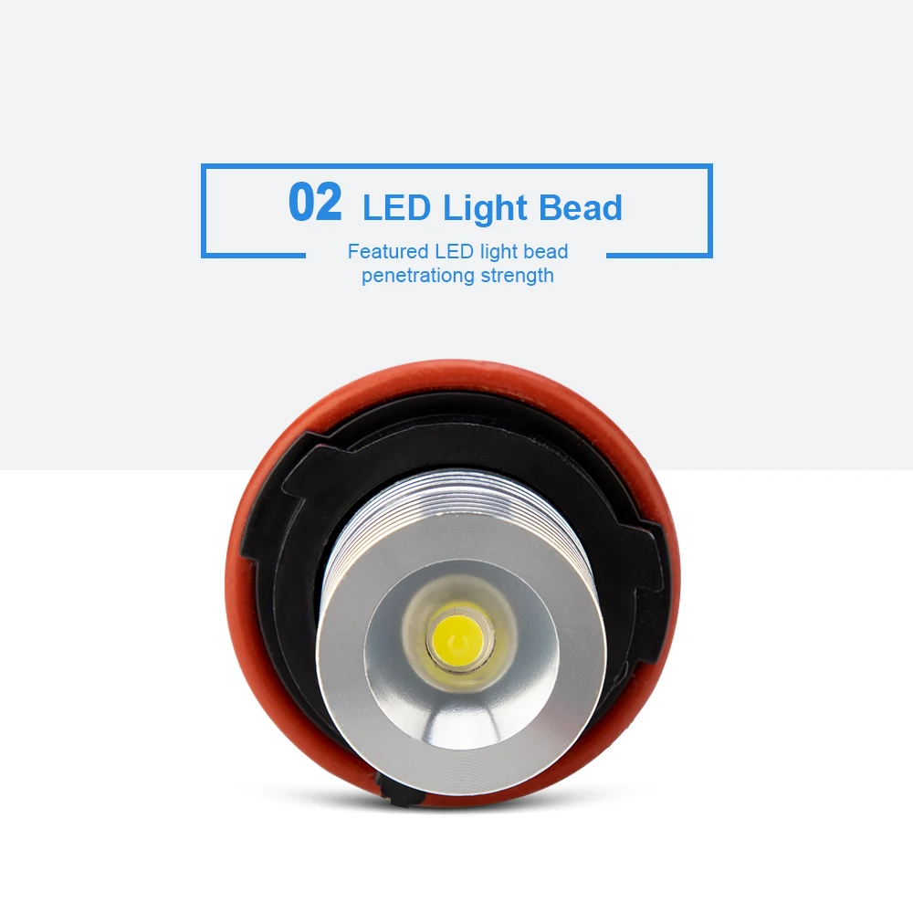 2 шт. для BMW E60 E61 E63 E64 E70 X5 E71 X6 E82 E87 E89 Z4 E90 E91 M3 LED CANBUS Angel Eyes light фара синий