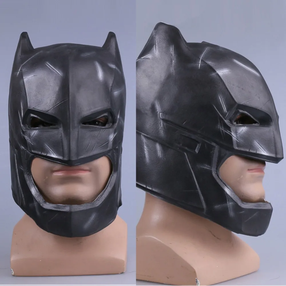 

Batman v Superman Dawn of Justice Armored Batman Cosplay Masks Bruce Wayne Superhero Latex Full Head Helmet Party Halloween