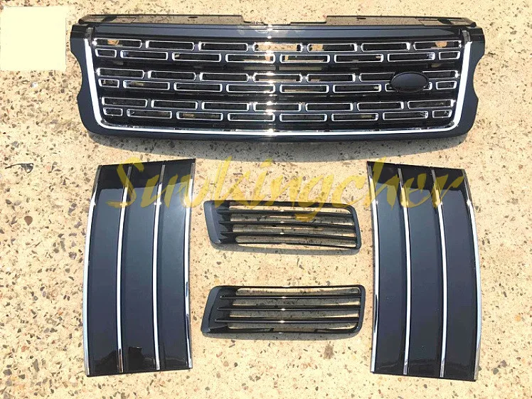 

5Pcs side grille front mesh for Land Rover Range Rover 2013 2014 2015 2016 2017 front grille side vent