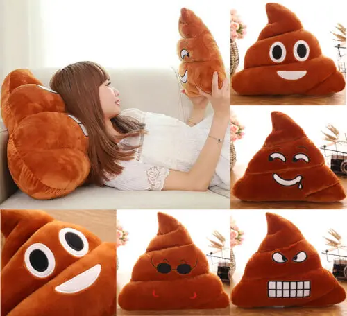 

Hot AU Spoof Poop Poo Family Emoji Emoticon Pillow Stuffed Plush Toy Soft Cushion Doll Cushion
