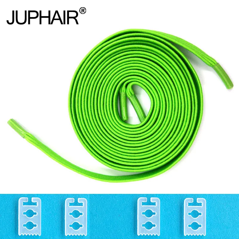 

JUP12 Pairs Lazy Elastic Flat Lace Lock comfortable Shoes Lace Sneakers Elastic Lanyard Safety Children's Elastic Adult Children