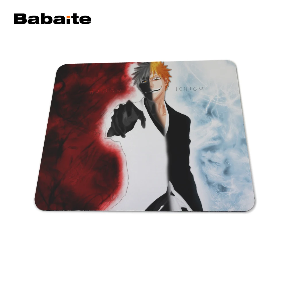 Babaite ноутбук превосходного качества игровой Противоскользящий Мышь Pad аниме Блич резиновый, мягкий, для игр мышь игры черный коврик для мыши