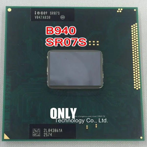 Процессор Pentium B940(2 Мб кэш, 2,0 ГГц, процессор B940, SR07S) PGA988 TDP 35 Вт двухъядерный ноутбук cpu совместимый HM65 HM67