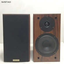 IWISTAO книжная полка HIFI колонки для дома 1 пара Высокая Чувствительность Супер бас динамик высокая плотность доска деревянный необработанный шпон Auido