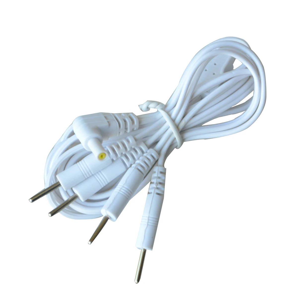 10pcs 4 In 1 Pin Head 2.35*0.8mm Electrode Lead Wires Connect Cable Safety Regulatory Replacement Cable For TENS Therapy Machine