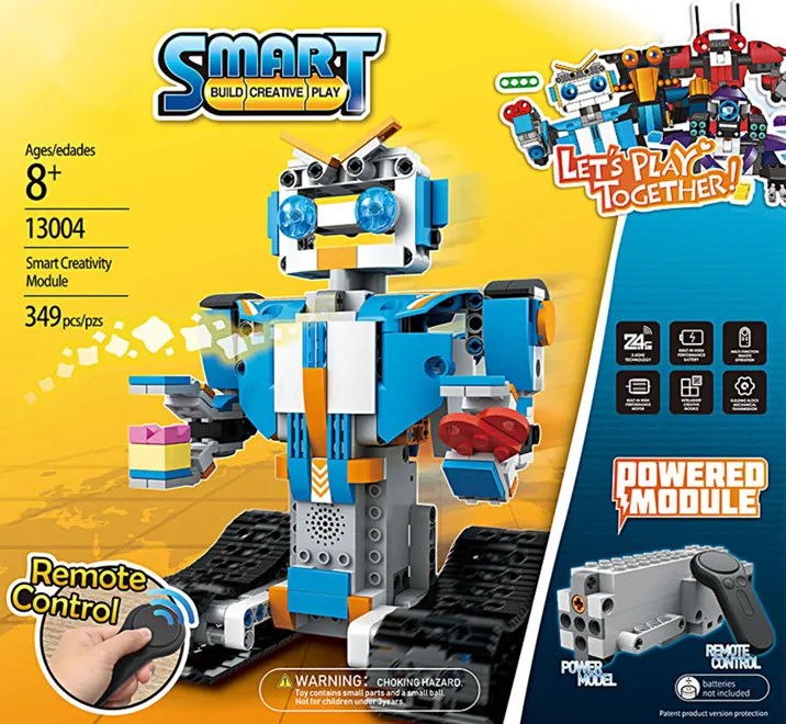 جديد RC تتبع عن بعد التحكم صالح legoings تكنيك الذكية روبوت دفعة قوة المحرك وظيفة DIY بناء كتل الطوب لعبة طفل الصبي