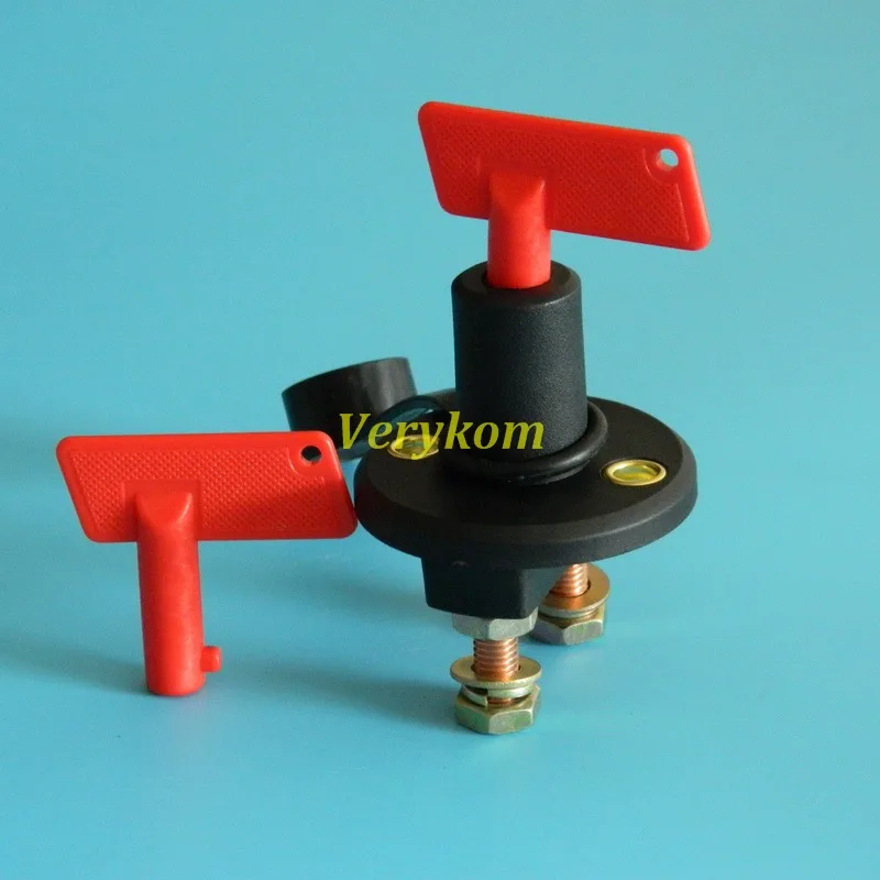 

1pc Auto Battery Isolator Cut Off Power Kill Switch 300A + Key + Waterproof Cover Car Truck Boat