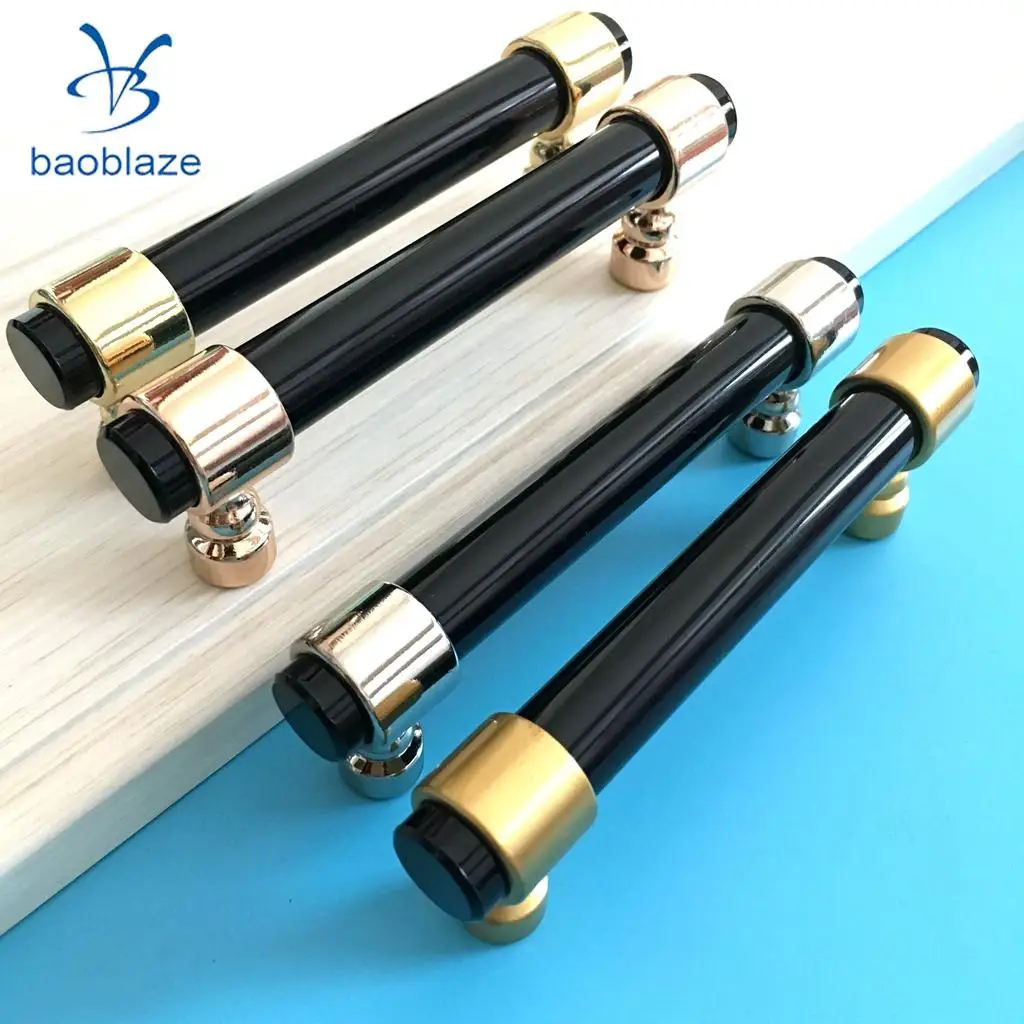 Acrylic Rod Bar Door Handles Drawer Kitchen Cupboard Cabinet Pull Knob Brushed 41mm/81mm/121mm/153mm