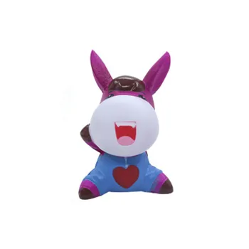 

Squishy Cartoon Donkey Icecream Squeeze Healing Fun Gift Anti-stress Toys Pinched Blue/Pink Toys for Kids Adults 5.15
