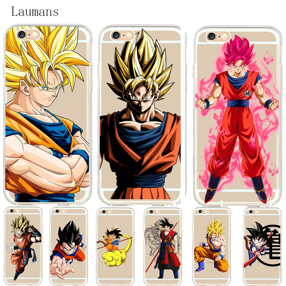 Laumans пара для iPhone 5S 5 SE 6 6S 8 6/7/8 plus X Dragon Ball изображения окрашена силиконовый чехол для телефона чехол для iPhone 7 Чехол