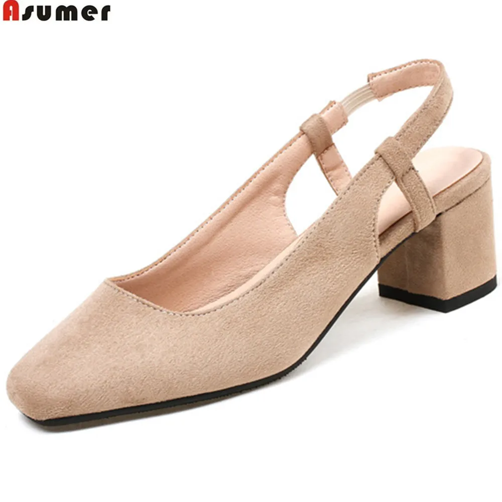 pink square heels