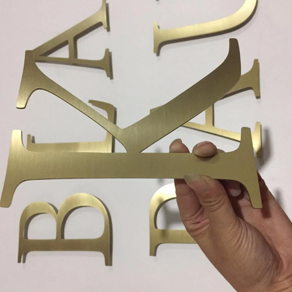 3mm stainless steel laser cut metal lettersin Door Plates from Home
