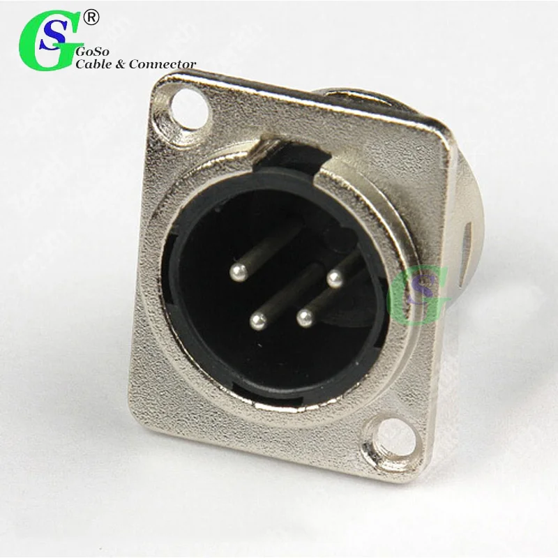

XLR 4Pin  PLUG SOCKET 4P PANEL MALE